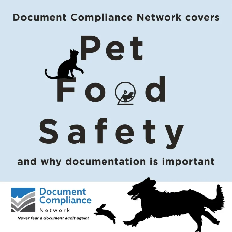 Pet Food Manufacturers and Food Safety Documentation: Why It Matters